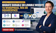 migrate durable or lovable website to wix squarespace weebly wordpress, lovable
