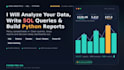 write sql queries, analyze data and create reports using python