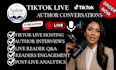 host a professional tiktok live author conversation