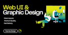 design creative graphics and clean web UI layouts