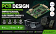 design pcb embedded system, smart glass, wearable pcb and circuit electronics