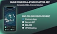build a full stack flutter mobile app with backend