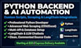 build custom python automation, web scrapers, and langchain ai bots