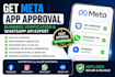 get meta app approval, business verification and whatsapp API
