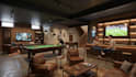 do custom basement remodel rendering, mancave, game room 3d house render
