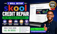 setup skool credit repair online course content creation upload community expert