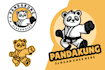 design a creative panda mascot logo for esports