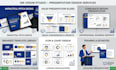 create a modern business presentation and pitch deck