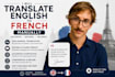 translate english to french manually