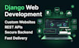 develop a professional django web application with python
