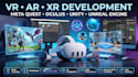 develop VR ar xr meta quest oculus apps games using unity unreal engine