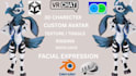 create high quality 3d character models for games, animation