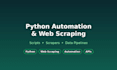 build python automation scripts and web scrapers