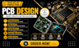 do multilayer pcb design, circuit layout, and embedded firmware code esp32 pcb