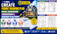 create permit drawing plan house renovation conversion and basement plan permit