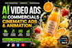 create ai cinematic commercials and video ads