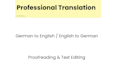 proofread and edit your german text