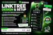 design and customize a branded linktree bio link page for your profile