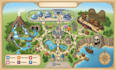 design custom theme park map amusement map attraction visitor guide illustration
