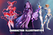 create stylized fantasy and dnd character art
