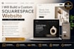build a custom squarespace website with a modern and clean layout
