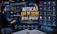 develop autocad api plugin, cad automation, c net custom commands