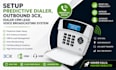 setup predictive dialer, outbound 3cx, dialer crm lead voice broadcasting system