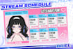 create custom stream schedule
