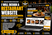 design a restaurant website with menu, booking, and mobile friendly layout