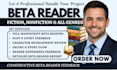 alpha beta read fantasy novel manuscript critique romance fiction story feedback