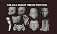 repair stl file, edit obj file, fix 3d model meshes custom 3d model modification
