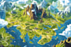design a unique vector map, realistic or fantasy