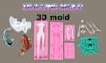 design custom silicone molds, plastic molds and 3d printable stl files