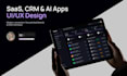 create a clean CRM or saas application design in figma