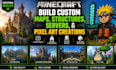 build custom minecraft maps, structures, servers, and pixel art creations