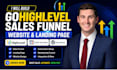 gohighlevel website, sales funnel, clickfunnels landing page