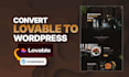 convert the lovable ai website to wordpress