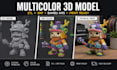 design multicolor 3d model 3mf split slice figurine bambu ams prusa mmu in 24h