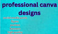 design professional canva posts