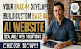 be your base44 developer to build a custom base44 ai website