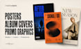 design a modern poster, album cover or promo graphic