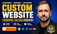 build custom website, development full stack developer, design wordpress website