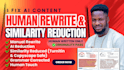 do manual similarity reduction profread edit and rewrite ai content