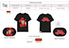 create custom streetwear tees featuring highly detailed graphic designs