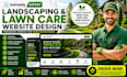 design godaddy landscaping website or lawn care website