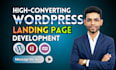 design a fast wordpress landing page or one page website