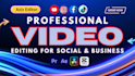 do professional video editing for faceless youtube cashcow documentary