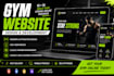 create a modern gym website