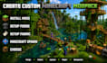 create custom minecraft modpack install mods setup forge fabric minecraft spawn