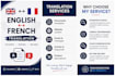 provide accurate fr en translation and proofreading